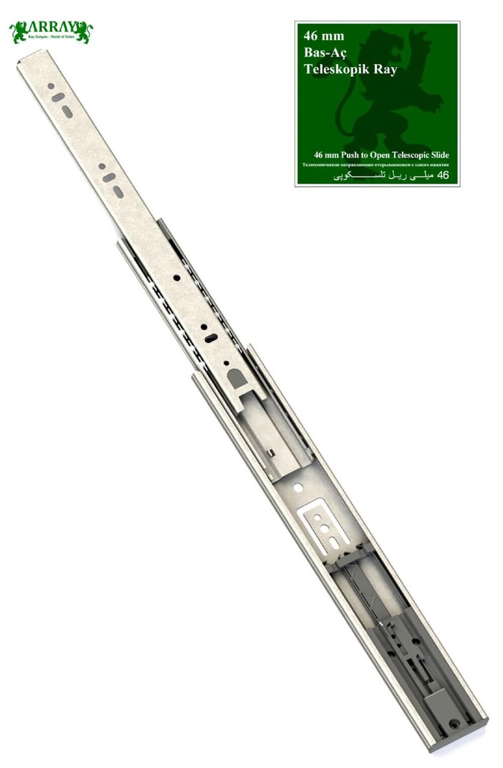 Array Bilyalı Teleskopik Bas-Aç Mat Ray  46mmx40cm