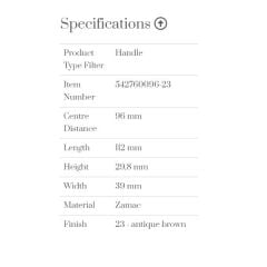 Furnipart Kulp Port 096mm Antik Brown