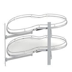 Starax Döner Tablalı Kör Köşe 45'Lik Modül Sol Krom