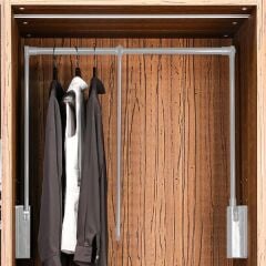 Hafele Gardırop Asansörü 10kg 800x1150mm Gri