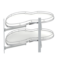 Starax Döner Tablalı Kör Köşe 45'Lik Modül Sağ Krom