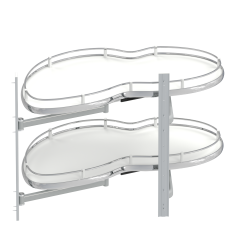 Starax Döner Tablalı Kör Köşe 45'Lik Modül Sağ Krom