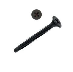 Matkap Uçlu Alçıpan Vidası 3.5x25 Siyah