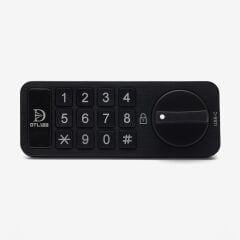 Elektronik Dolap Kabin Kilidi Yatay Siyah