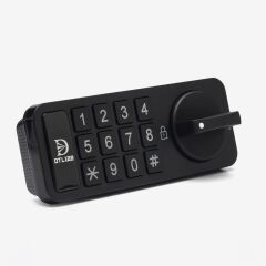 Elektronik Dolap Kabin Kilidi Yatay Siyah