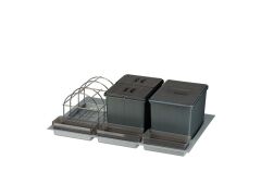 Çöp Kovası Çek. İçi Taşıyıcı Ünite Manuel 800mm 16+16+32Lt Antrasit