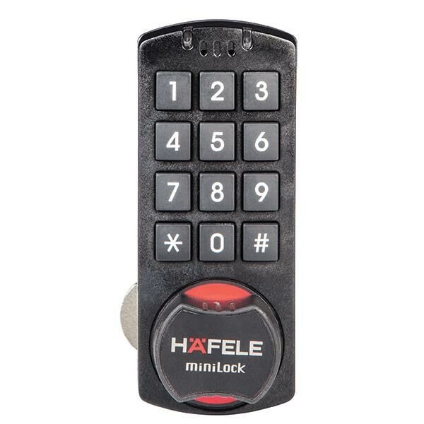 Hafele Minilock Elektronik Döner Kilit Tekli (Kabin)