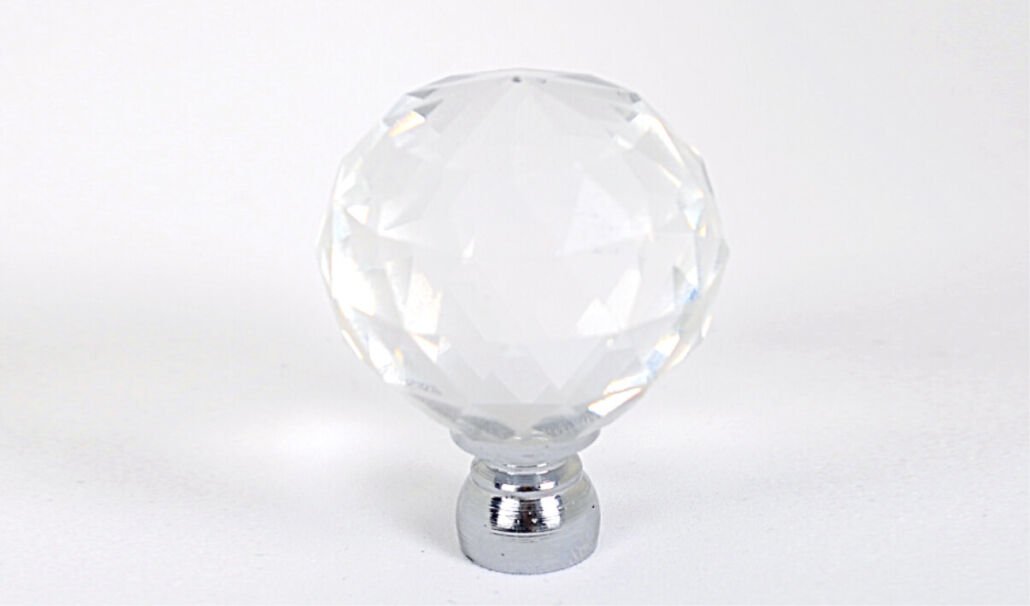 Kristal Düğme Krom