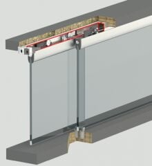 Cam Sürgü Sistemi İçten Kayan 15kg Ayarlı