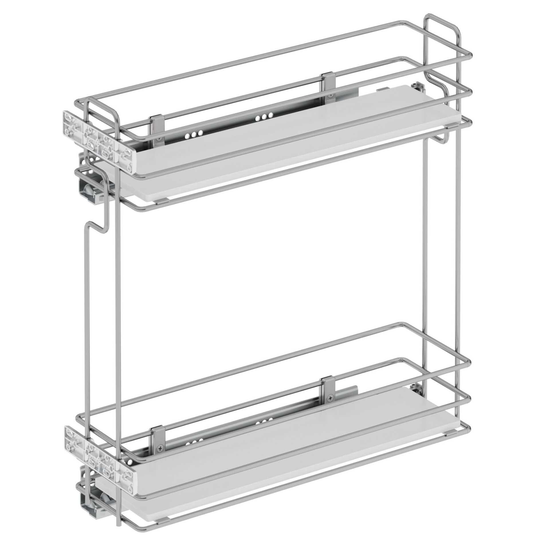 Starax Deterj.Ahşap Tablalı Çift Açılım 20'Lik Modül Sağ Krom