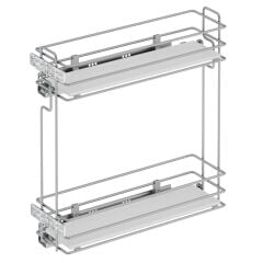 Starax Deterj.Ahşap Tablalı Çift Açılım 20'Lik Modül Sağ Krom