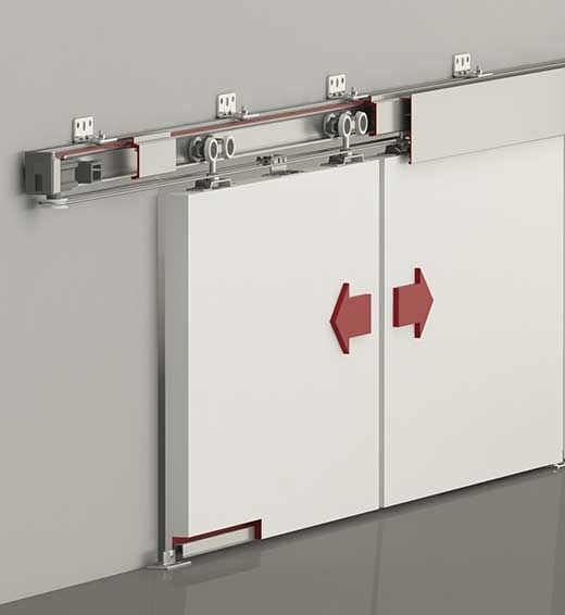 Sürgü Kapı Sistemi Ayarlı Halatlı Senkron 120kg