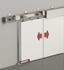 Sürgü Kapı Sistemi Ayarlı Halatlı Senkron 120kg