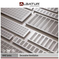 Menfez Oval Delikli Eloksal 50cmx12cm