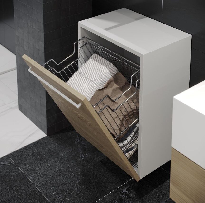 Starax Çamaşır Sepeti Askılı 60'Lık Modül Krom