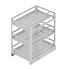 Starax Şişe Böl.Alm.Tezgah Altı Ünite Tls.Raylı Fr.30'Luk Modül Gri