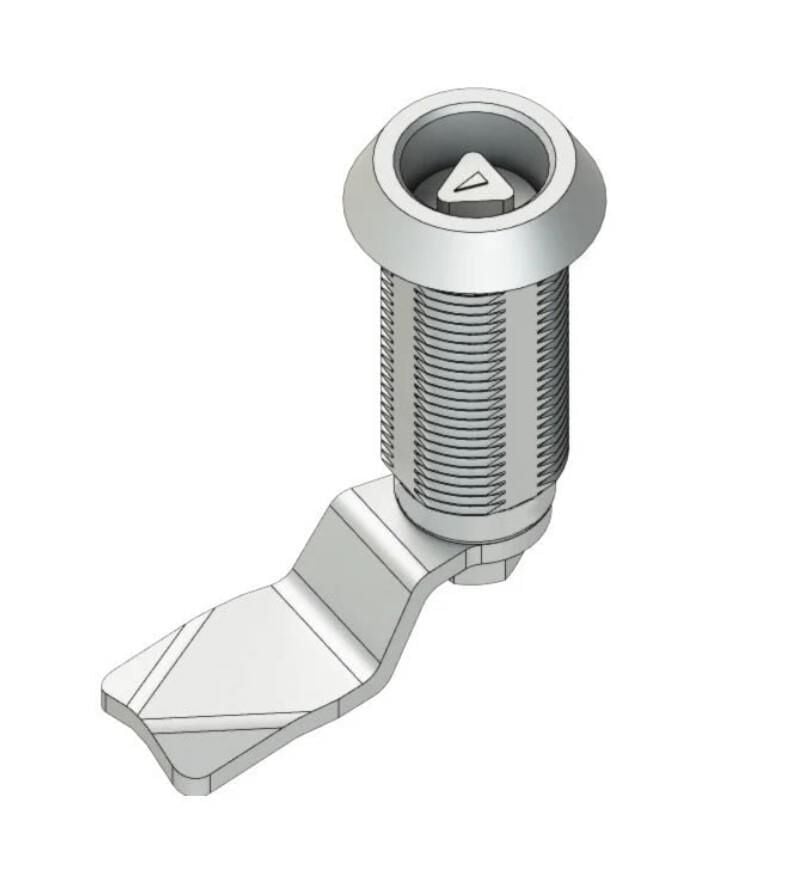 Şaft Kapak Kilit Üçgen Anahtarlı H:20mm Sunta:10mm