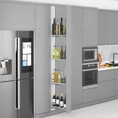 Starax Şişelik Sepetli Ahş.Tab.Çift Açılım 20'Lik Modül Sol Krom