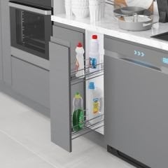 Starax Deterjanlık Tek Açılım 25'Lik Modül Krom Sağ