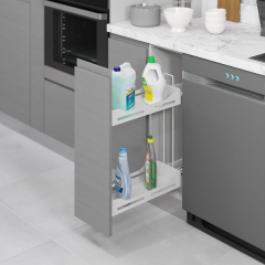 Starax Deterjanlık Çift Açılım 25'Lik Modül Sol Krom