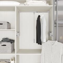 Starax Gardırop Asansörü W:850-1150 10kg Gri