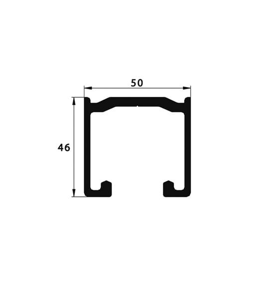 Alüminyum Üst Ray (9100/9200/9600 Rayı)