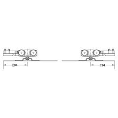 Hafele  Üst Taşıyıcı Ray 3mt