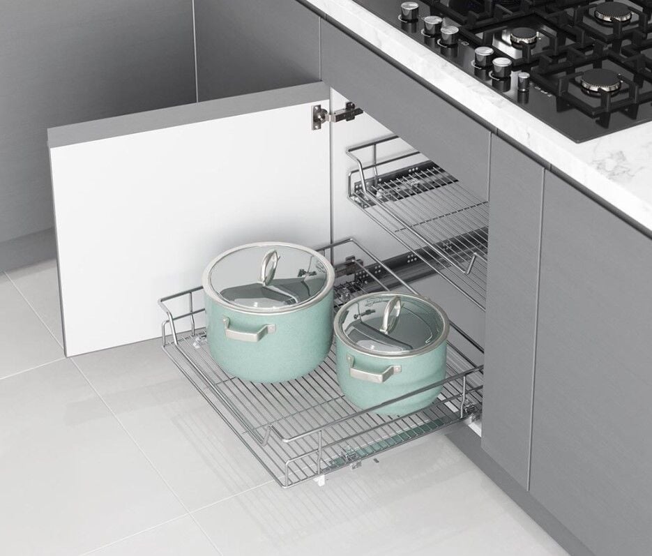 Starax Çek. Sep.Bağımsız Çift Açılım Fr.45'Lik Modül Krom