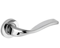Duru Kapı Kolu Rozetli Nikel-Saten Wc