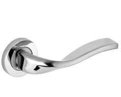 Duru Kapı Kolu Rozetli Nikel-Saten Wc
