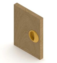 Yuvarlak Gömme Kulp Kahve Q-50mm (0150)