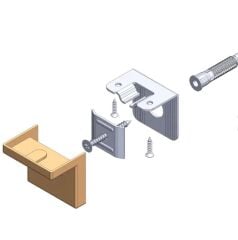 Mesan L Askı Elemanı Kahve (0012) (Pk:300)