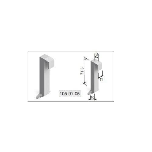 Mesan Profil Birleştirme Plastiği Gri (0206)