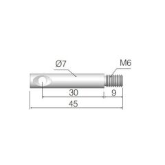 Dikeyfix Zamak Setskurlu Q7mm (0021)