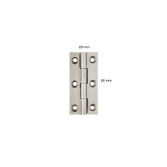 Alüminyum 06cm Dar Sabit Menteşe Saten