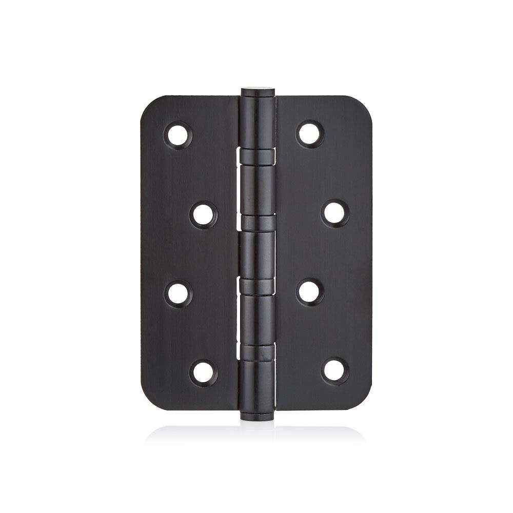 Canex Paslanmaz 10cm Oval Bilyalı Menteşe Siyah