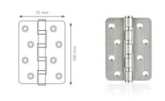 Canex Paslanmaz 10cm Oval Bilyalı Menteşe 1.7mm