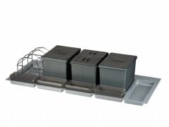 Çöp Kovası Çek. İçi Taşıyıcı Ünite Manuel 1200mm 16+16+16 Lt Antrasit