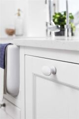 Furnipart Kulp Ceremic Knob Oval 030mm Beyaz