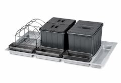 Çöp Kovası Çek. İçi Taşıyıcı Ünite Manuel 900mm 16+16Lt Antrasit