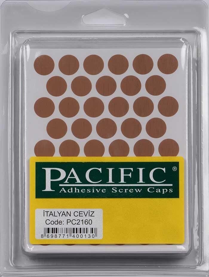 Pvc Yapışkan Tapa 14mm 1Plk=50 Ad İtalyan Ceviz