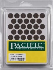 Pvc Yapışkan Tapa 14mm 1Plk=50 Ad Koyu Zebrano