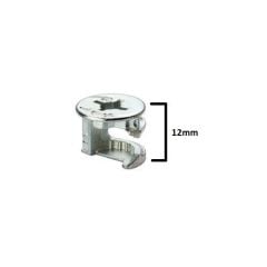Minifix Kafa 15x12 Çinko