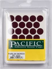 Pvc Yapışkan Tapa 14mm 1Plk=50 Ad Parlak Bordo