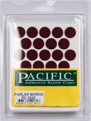 Pvc Yapışkan Tapa 14mm 1Plk=50 Ad Parlak Bordo