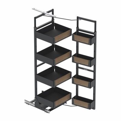 Starax İkiz Kiler 170-185 45cm Unique Wood Antrasit