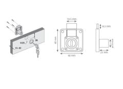 Canex Kare Çekmece Kilit 138 Masterlı