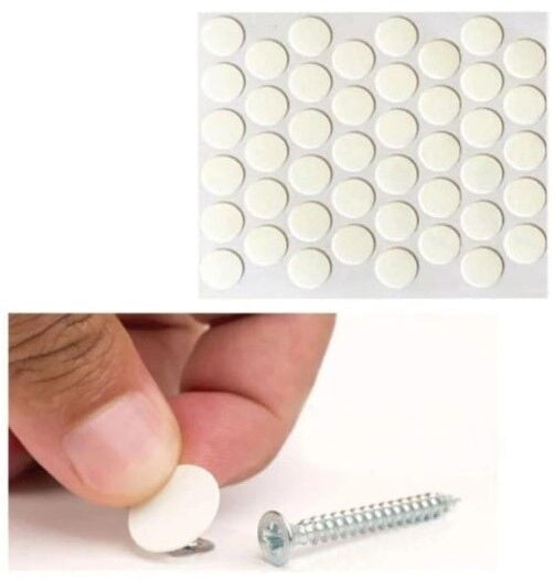 Pvc Yapışkan Tapa 14mm 1Plk=50 Ad Parlak Beyaz