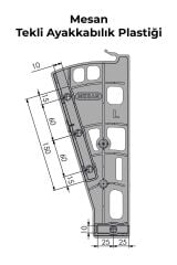 Mesan Shocab Tekli Ayakkabılık Beyaz