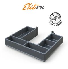 Mesan Elit K-70 Bölmeli Gider Kapama Gri 70mm